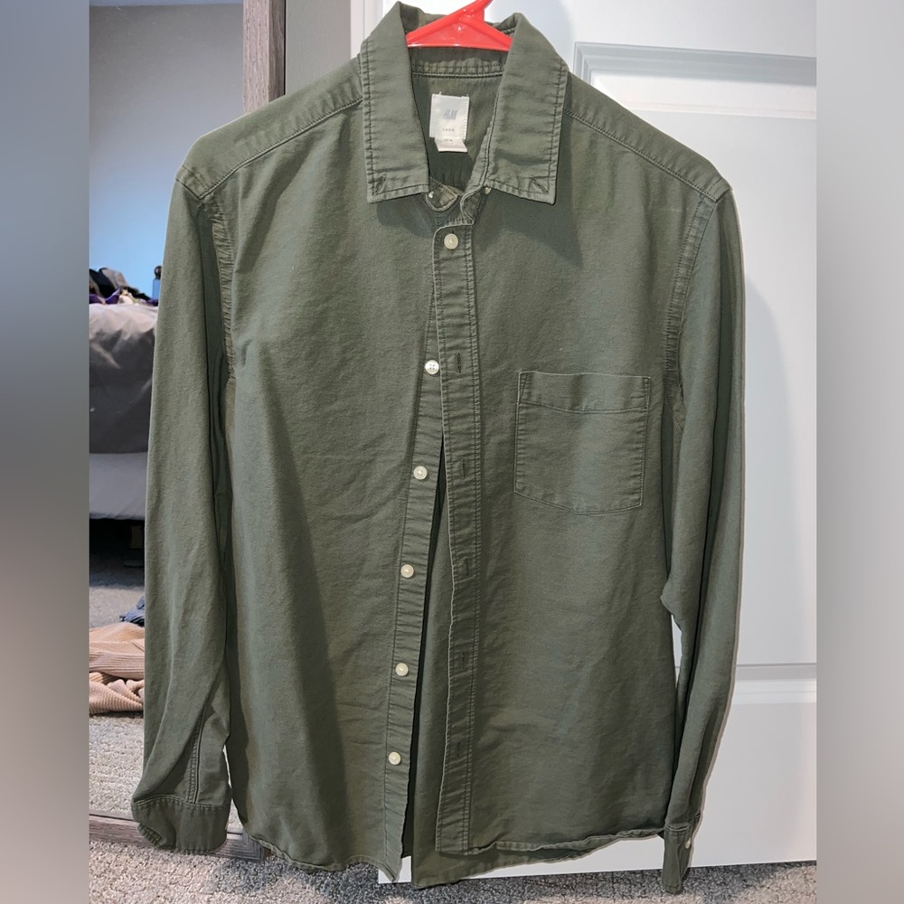 H&M Sage Green Casual Shirt